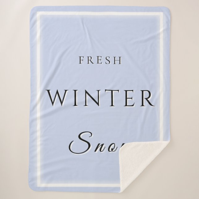 Winterschnee Sherpadecke (Vorderseite)