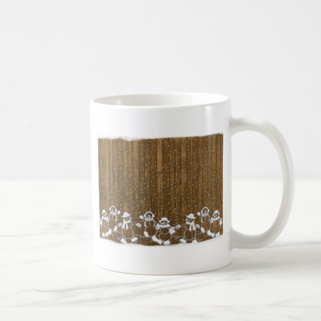 Winterschnee Snowman Peace Liebe Destiny Tasse (Rechts)