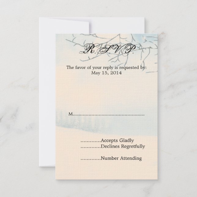 Winterschnee-UAWG RSVP Karte (Vorderseite)