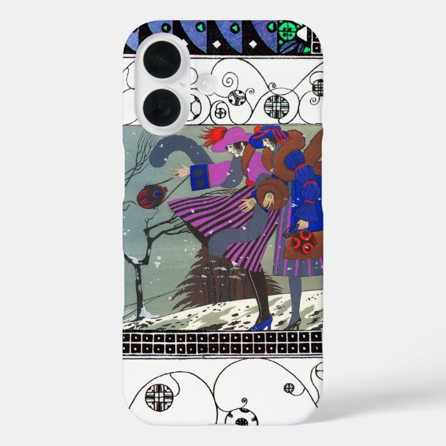 WINTERSCHNEE UND WIRBEL / FASHION COSTUME DESIGNER Case-Mate iPhone HÜLLE (Rückseite)