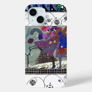 WINTERSCHNEE UND WIRBEL / FASHION COSTUME DESIGNER iPhone 15 HÜLLE