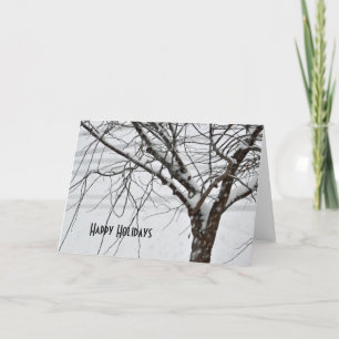 Winterschneebaum Feiertagskarte