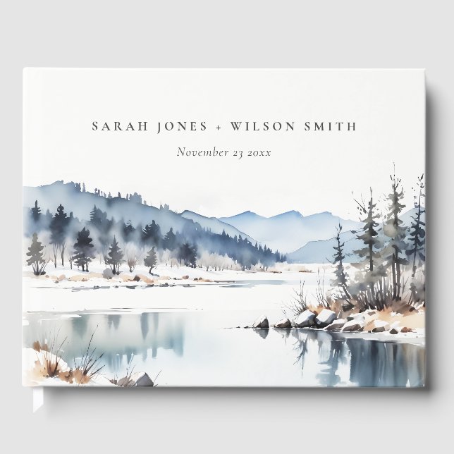 Winterschneeberg Landschaft Seenlandschaft Hochzei Gästebuch (Vorderseite)