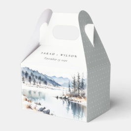 Winterschneeberg Landschaft Seenlandschaft Hochzei Geschenkschachtel