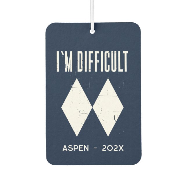 Winterschneeberge Sporturlaub nach Maß Autolufterfrischer (Vorderseite)