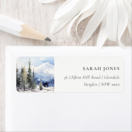 Winterschneeberglandschaft Anschrift