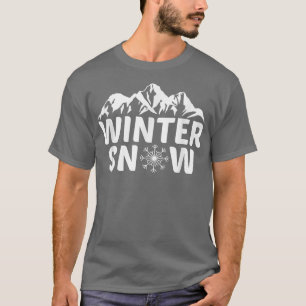 Winterschneebergsteigergipfel Schneeflocke Lo T-Shirt