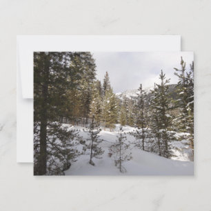 Winterschneebergszene in Montana Feiertagskarte