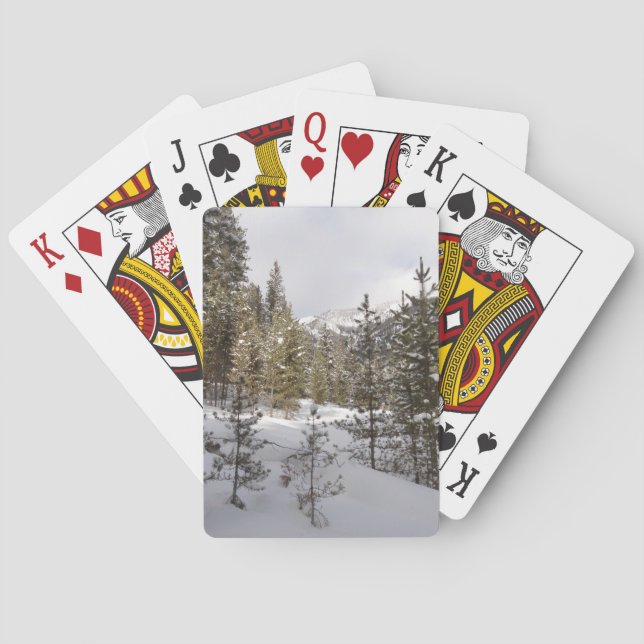 Winterschneebergszene in Montana Spielkarten (Rückseite)