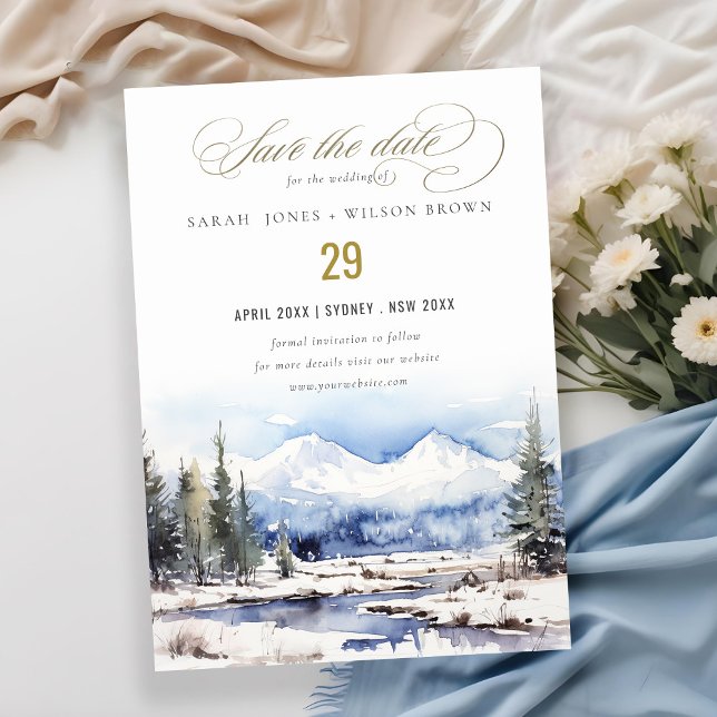 Winterschneebergwelt Hochzeit Save The Date (Von Creator hochgeladen)
