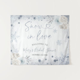 Winterschneeflocke Brautparty Begrüßungsband Wandteppich