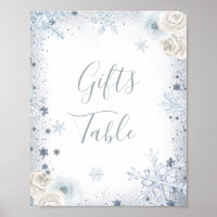Winterschneeflocke Brautparty - Tabelle
