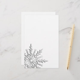 Winterschneeflocke Briefpapier