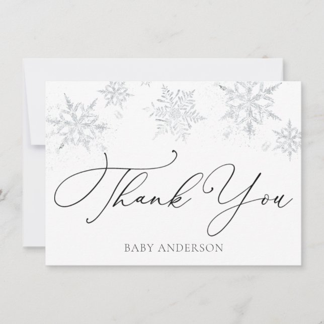 Winterschneeflocke Danke (Vorderseite)