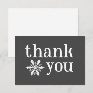 Winterschneeflocke Danke Karte