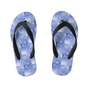 Winterschneeflocke der Kid's Flip Flops