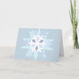 Winterschneeflocke Feiertagskarte