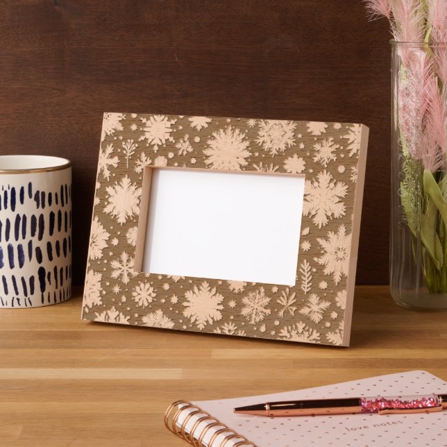 Winterschneeflocke Geätzte Rahmen (Links)