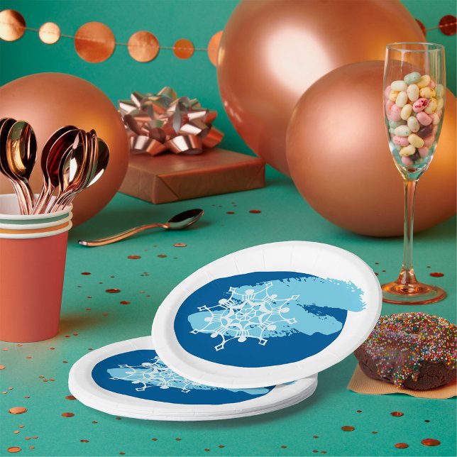 Winterschneeflocke Pappteller (Von Creator hochgeladen)