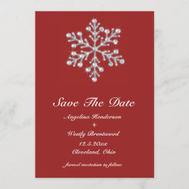 Winterschneeflocke Save the Date