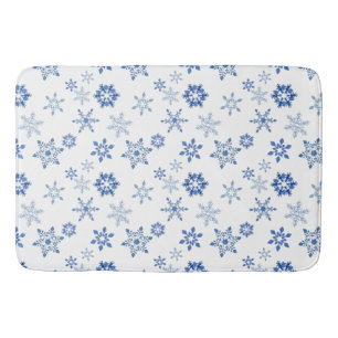 Winterschneeflocken Badematte