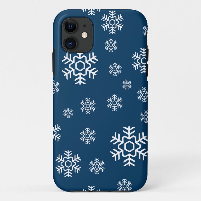 Winterschneeflocken Case-Mate iPhone Hülle (Rückseite)