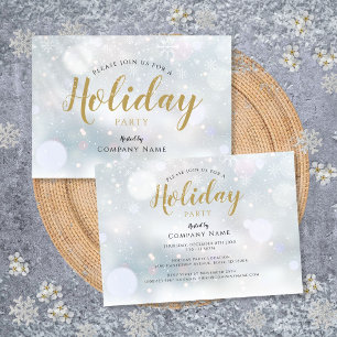 Winterschneeflocken Corporate Holiday Party Einladung