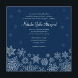 Winterschneeflocken Einladungskarte für den Hochze Einladung<br><div class="desc">Fein wirbelnde Schneeflocken umrahmen Ihre Hochzeit und laden zu einer perfekten Winterhochzeit ein, von der Sie träumen. Teil meiner Winterschneeflocken Hochzeitskollektion.</div>