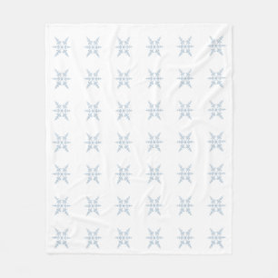 Winterschneeflocken Fleecedecke