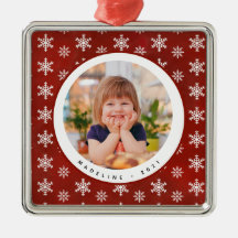 Winterschneeflocken Foto Name Weihnachtsschmuck