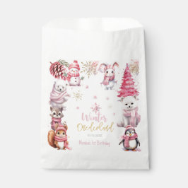 Winterschneeflocken im Glitzer der Nationalstaaten Geschenktütchen