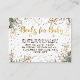 Winterschneeflocken Kinderduschbücher für Kinder Begleitkarte