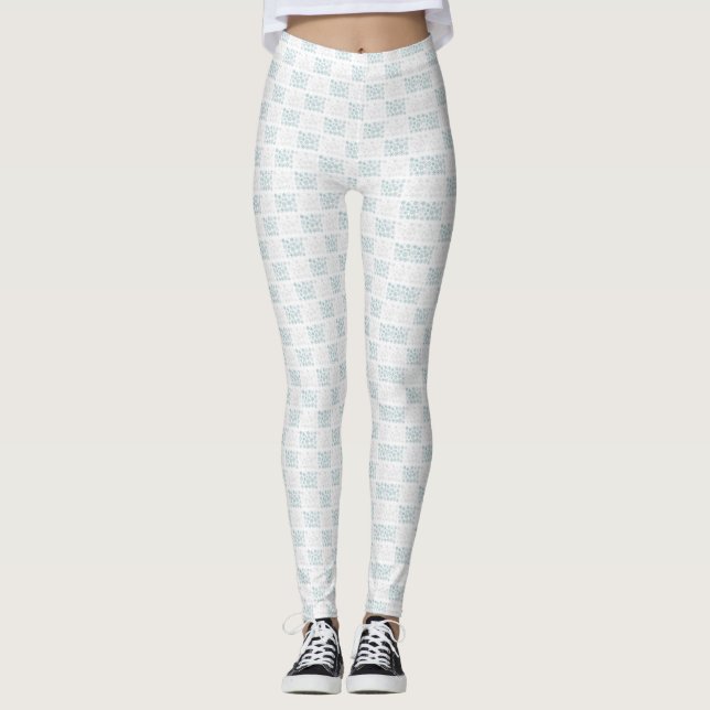 Winterschneeflocken-Leggings Leggings (Vorderseite)
