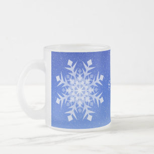 Winterschneeflocken Mattierter Cup oder Tasse