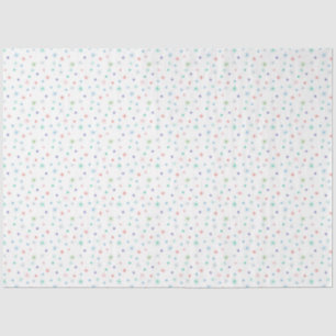 Winterschneeflocken Multicolor Retro Inspiriert Seidenpapier