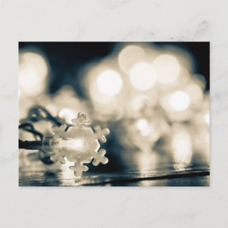 Winterschneeflocken Postkarte