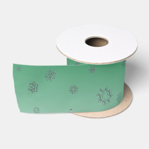 Winterschneeflocken Satinband