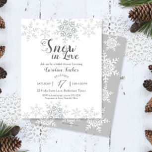 Winterschneeflocken Schnee in der Liebe Brautparty