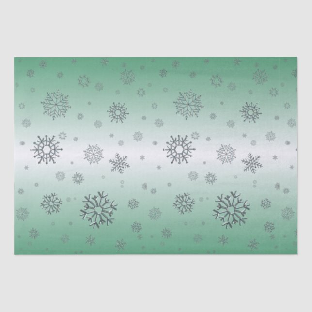 Winterschneeflocken Seidenpapier (Vorderseite)