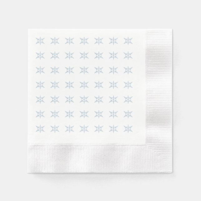 Winterschneeflocken Serviette (Vorderseite)
