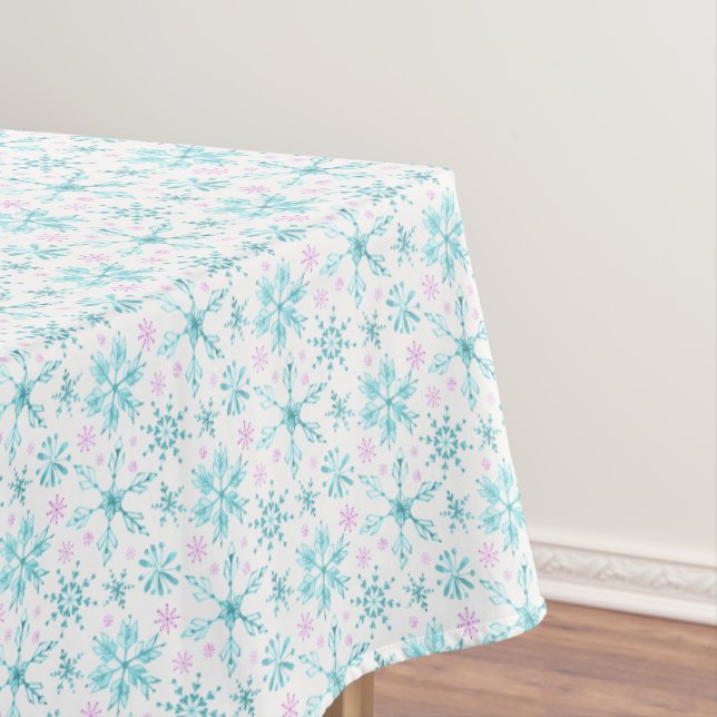 Winterschneeflocken Tischdecke (Beispiel)