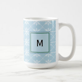 Winterschneeflocken Urlaubsmuster Niedlich Mit Mon Kaffeetasse
