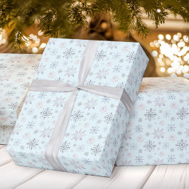 Winterschneeflocken Weihnachtswrapping Paper Geschenkpapier