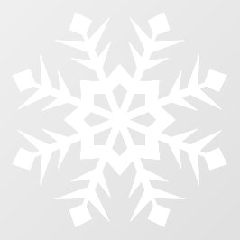 Winterschneeflockenklammer Fensteraufkleber