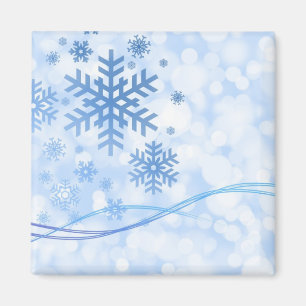 Winterschneeflockenmuster Magnet