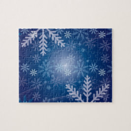 Winterschneeflockenmuster Puzzle