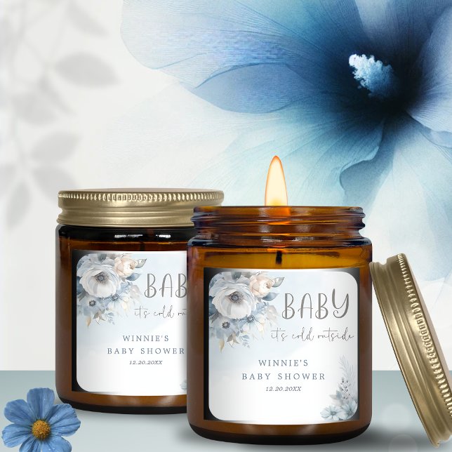 Winterschneejause Es ist kalte Außendusche Quadratischer Aufkleber (Von Creator hochgeladen)