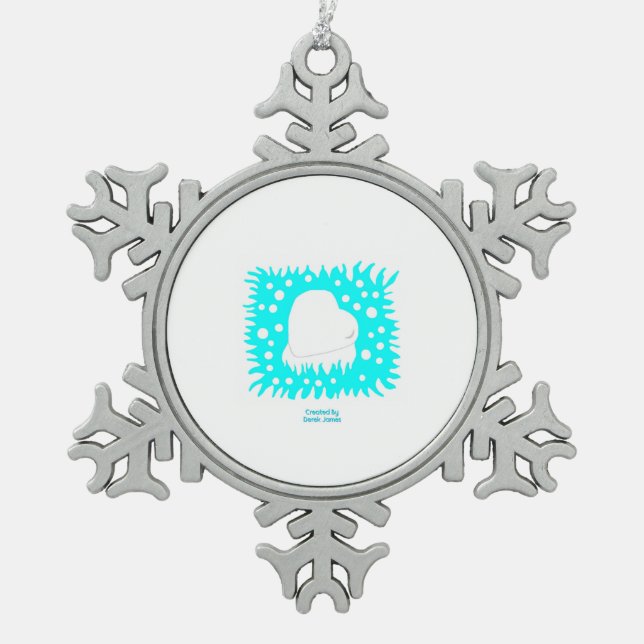 Winterschneekönig Schneeflocke Ornament (Vorderseite)