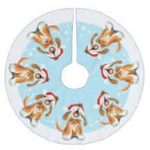 Winterschneelied-Gesanghundebaum-Shirt