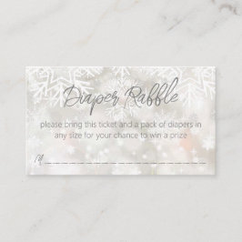 Winterschneepastellbaby Dusche Windpreispreisverlo Begleitkarte